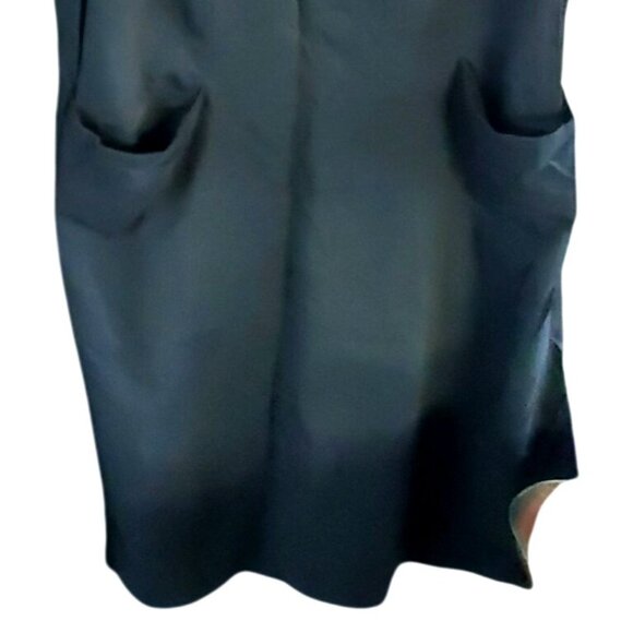 Vintage 1930s Black Cotton Mourning Housedress Plus Size 2X Great Depression - Picture 9 of 13